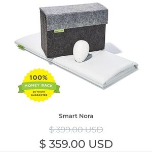 Stop Snoring with Smart Nora!  Works 100% - Like New Condition